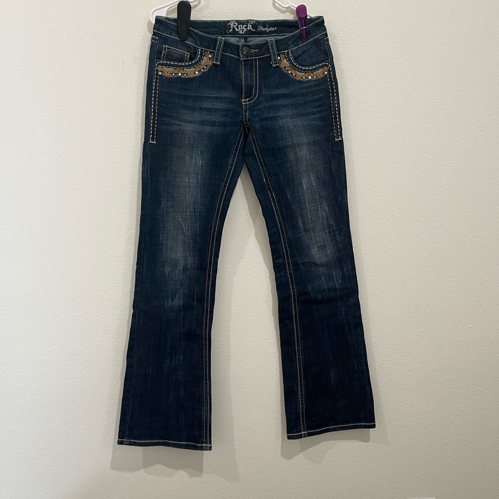 Wrangler Blue Boot Cut Jeans Classic Style